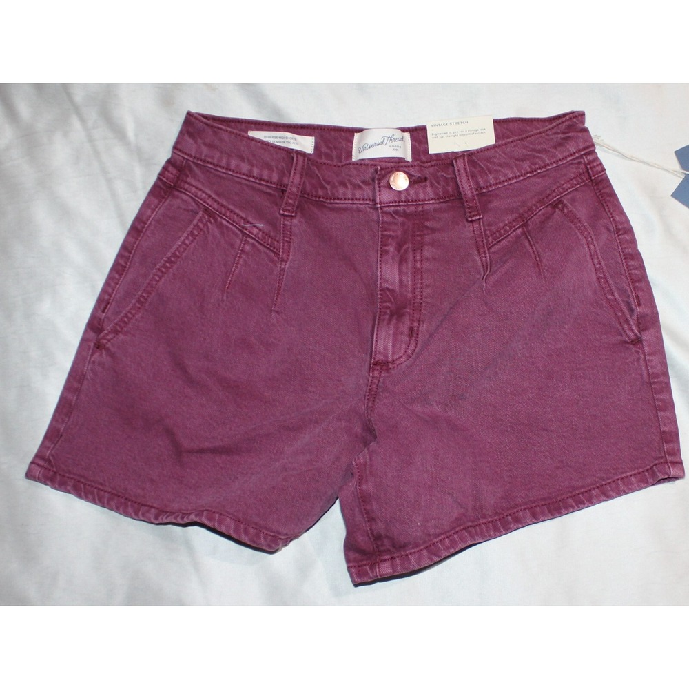 Women's High-Rise A-Line Midi Jean Shorts - Universal Thread Size 16